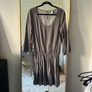 Soft by Joie long sleeve start print dress